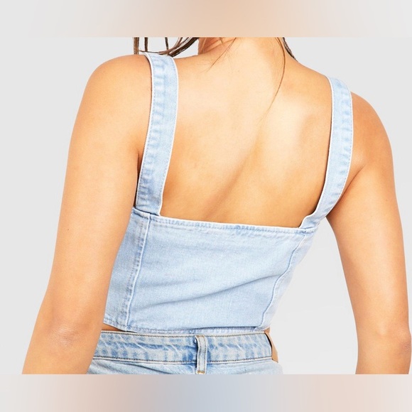 Denim Corset Top - Picture 3 of 6